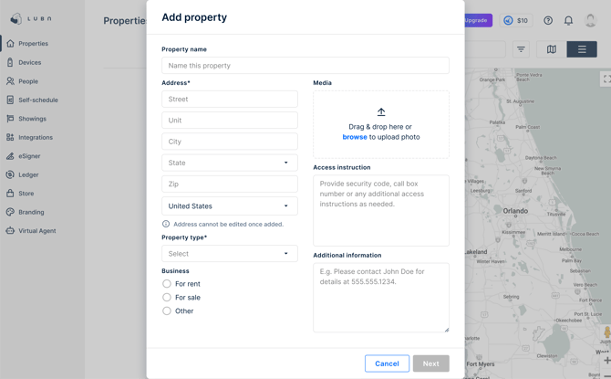 AddProperty-empty state